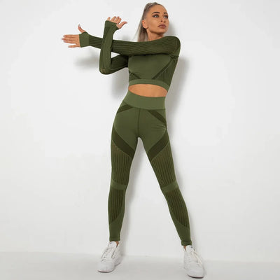 Meshed Support Active Crop Top