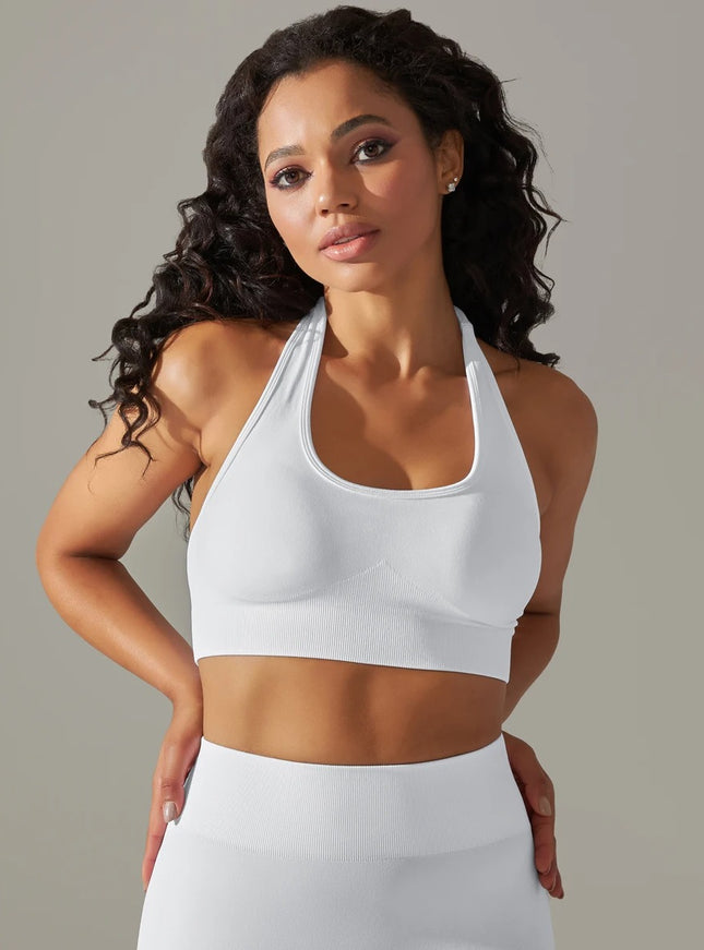 Halterneck High-Impact Support Sports Bra