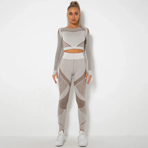Meshed Support Active Crop Top