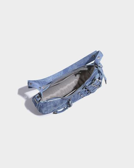 Kaida Buckle Hobo Crescent Bag