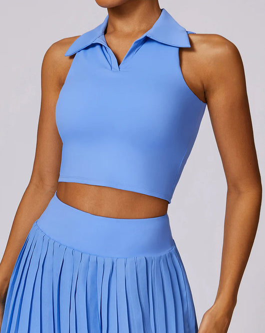 Cropped Polo Top
