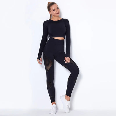 Meshed Support Active Crop Top