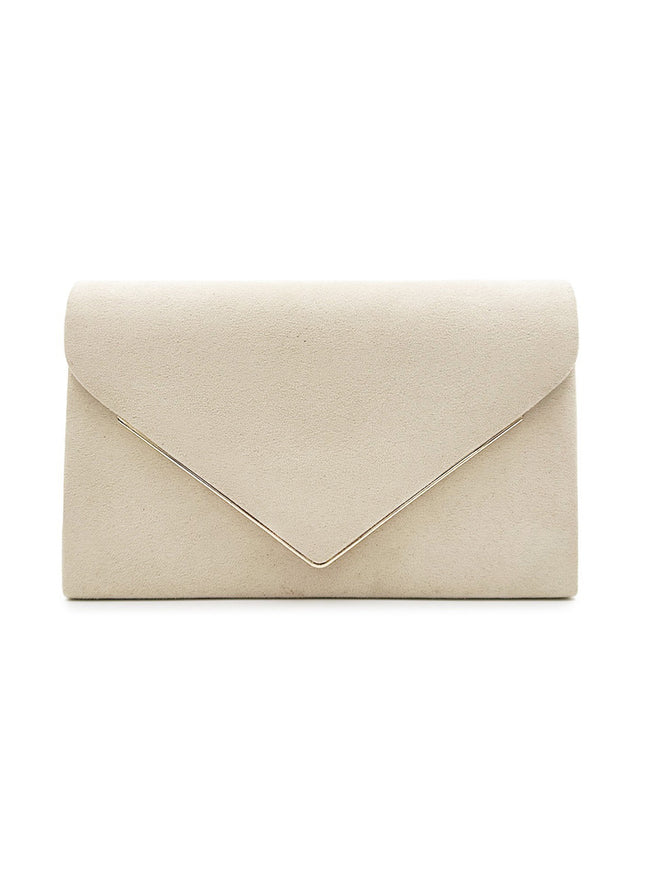 Segreto Suede-style Velvet Envelope Clutch Bag