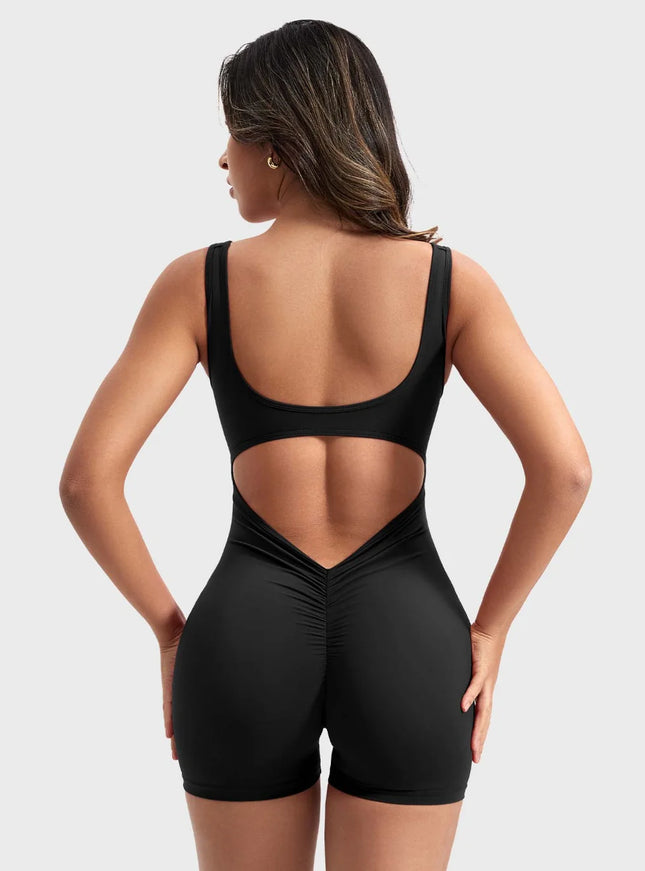 V-Back Butt-lift Romper