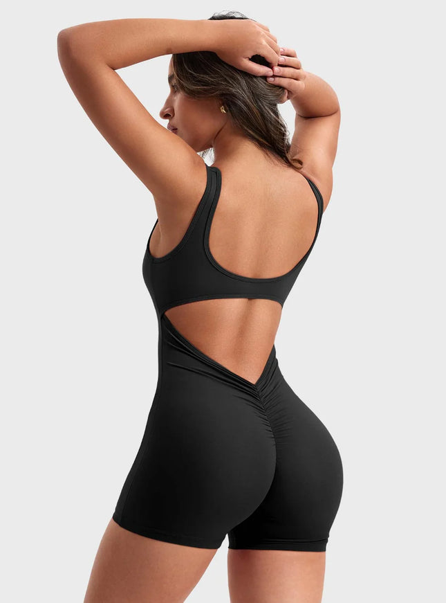 V-Back Butt-lift Romper