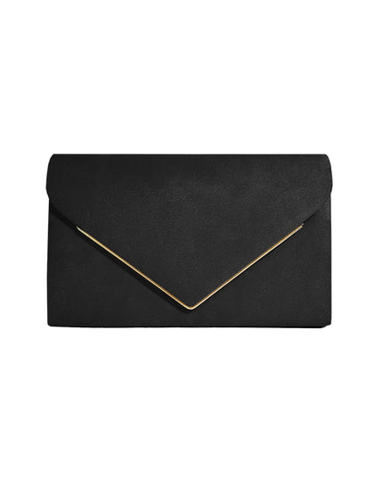 Segreto Velvet Faux-Suede Envelope Clutch Bag