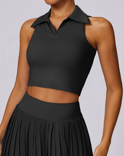 Cropped Polo Top