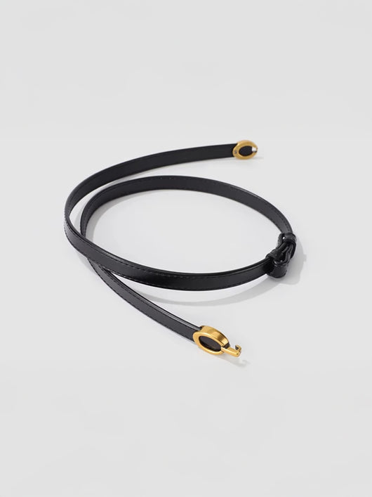 The Gabrielle Adjustable Leather Belt