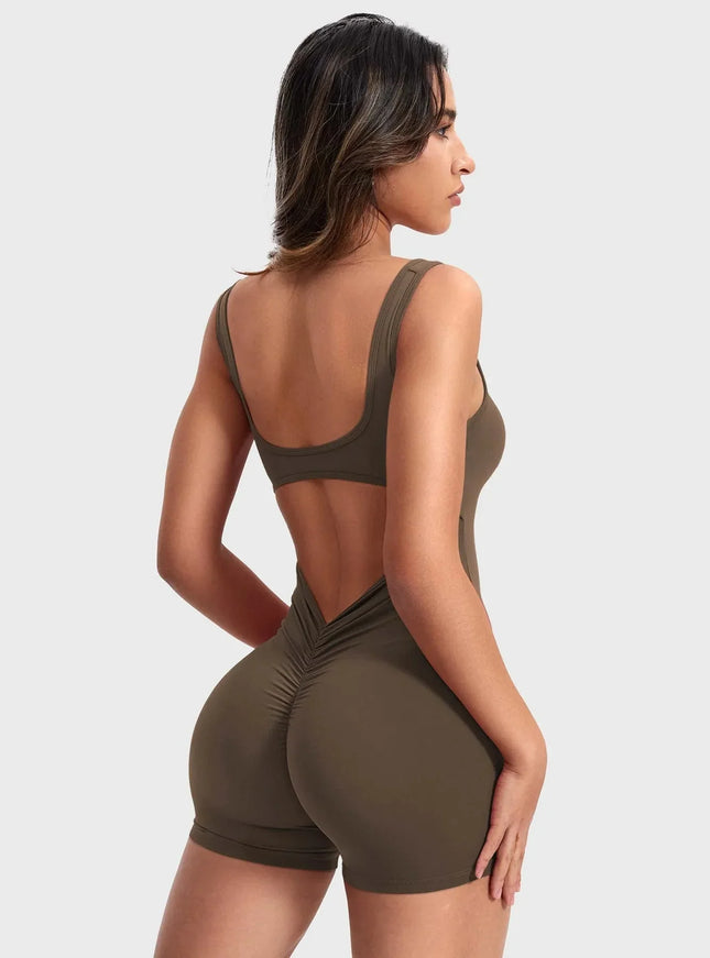 V-Back Butt-lift Romper