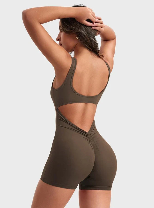 V-Back Butt-lift Romper