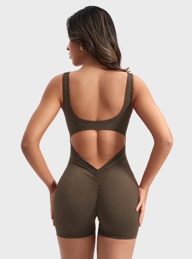 V-Back Butt-lift Romper