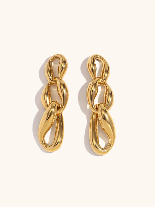 Fluidity in Chain Earrings