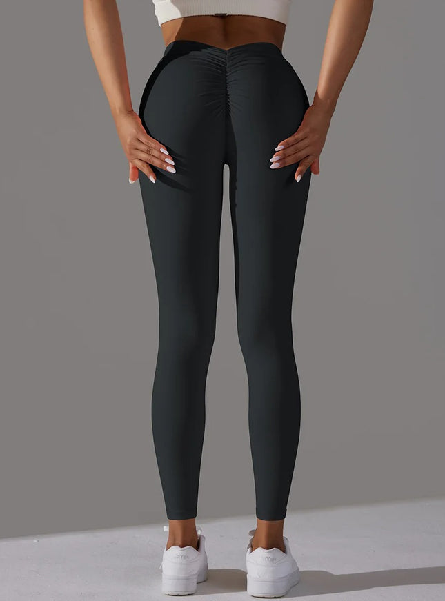 V-Back High Waisted Leggings