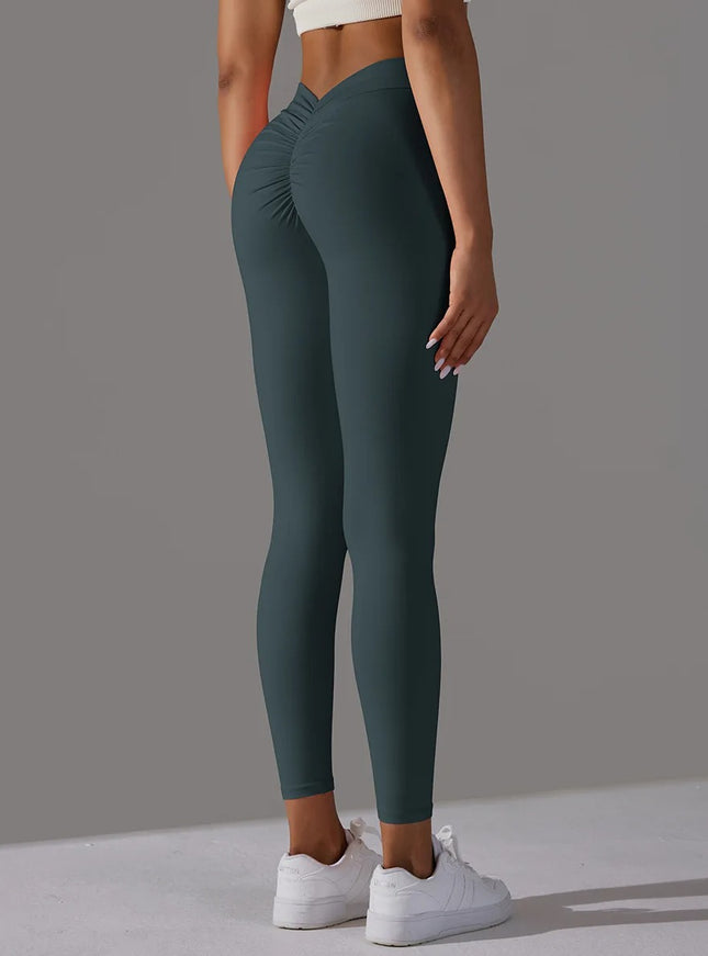 V-Back High Waisted Leggings