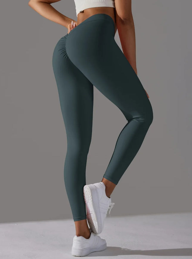 V-Back High Waisted Leggings