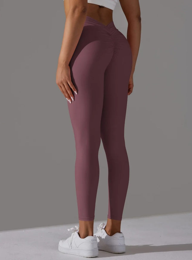 V-Back High Waisted Leggings