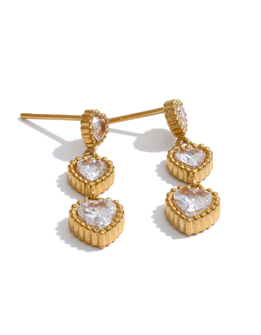 Trinity of Hearts Earrings