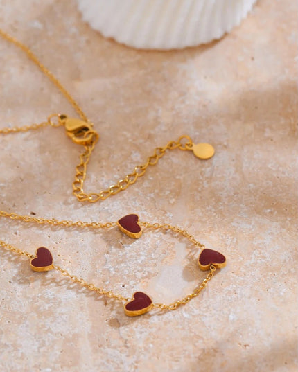 The Scarlet Heartline Necklace