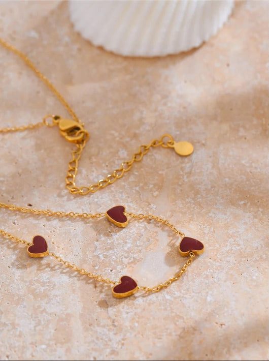 The Scarlet Heartline Necklace