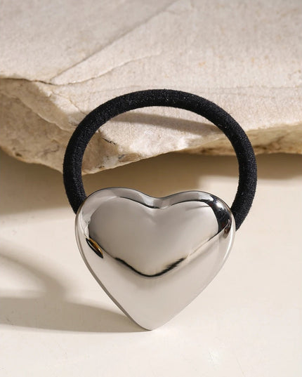 Chunky Heart Hair Cuff - 18k Gold-Plated