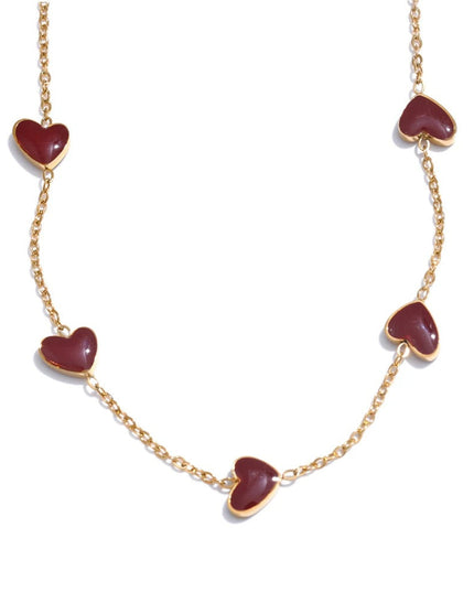 The Scarlet Heartline Necklace