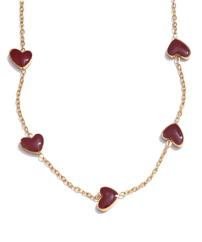 The Scarlet Heartline Necklace