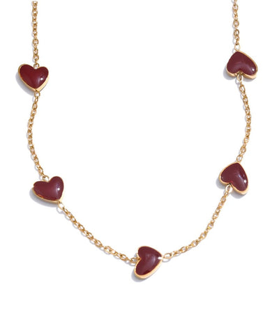 The Scarlet Heartline Necklace