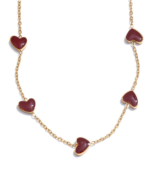 The Scarlet Heartline Necklace