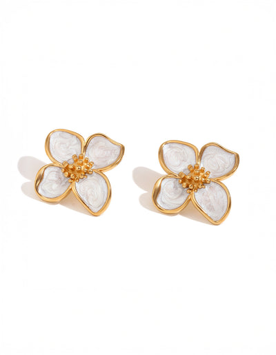 Opaline Flora Studs