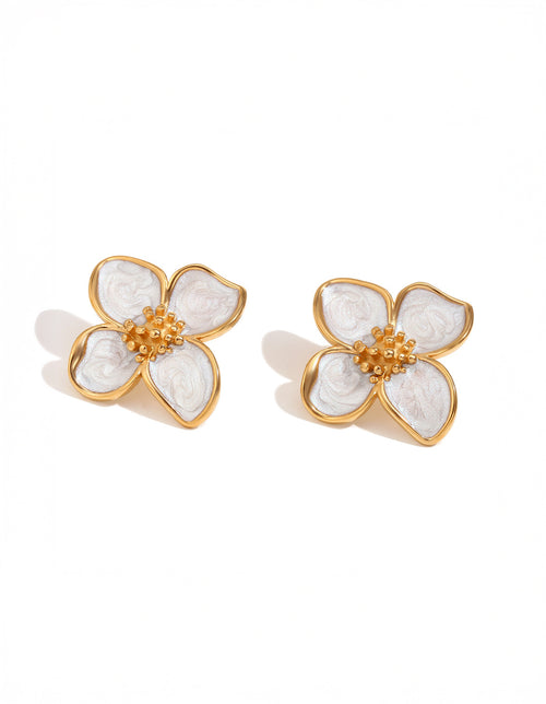 Opaline Flora Studs