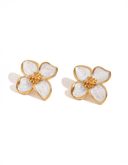 Opaline Flora Studs