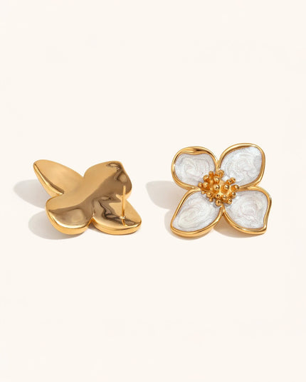 Opaline Flora Studs