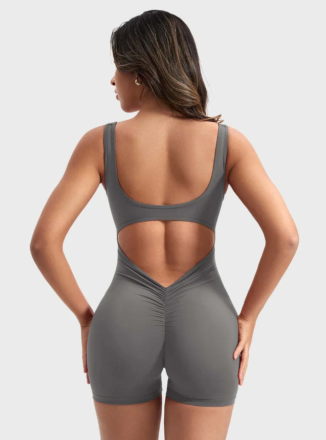 V-Back Butt-lift Romper