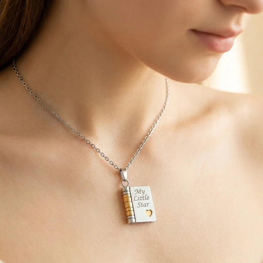 My Little Star Book Necklace - Daughter