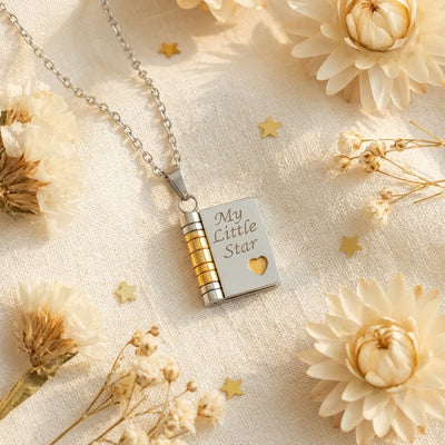 My Little Star Book Necklace - Daughter