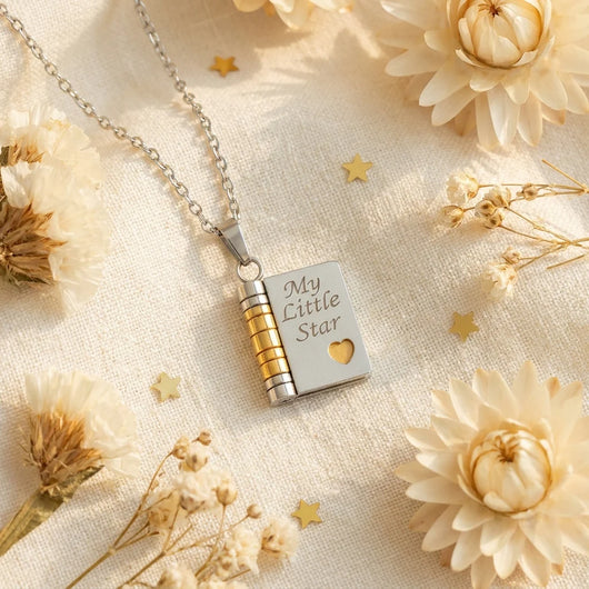 My Little Star Book Necklace - Daughter