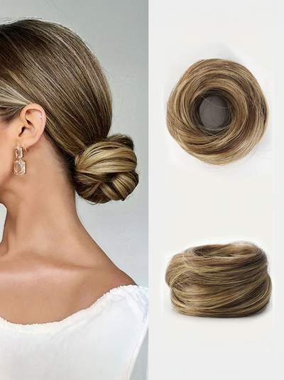 Sleek & Straight Volume Bun Hair Scrunchie