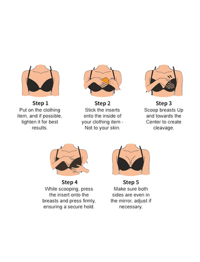 The Bombshell Boost Sticky Bra Inserts