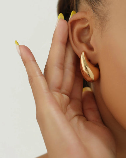 Teardrop Earrings – 18K Gold-Plated