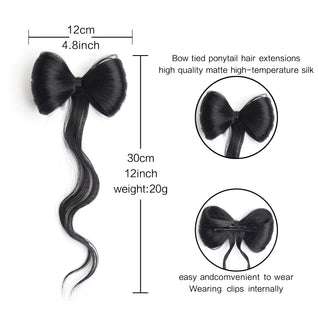 Clip-In Hair Bow Extension