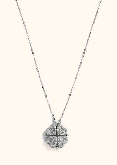 4 Hearts Magnetic Clover Necklace