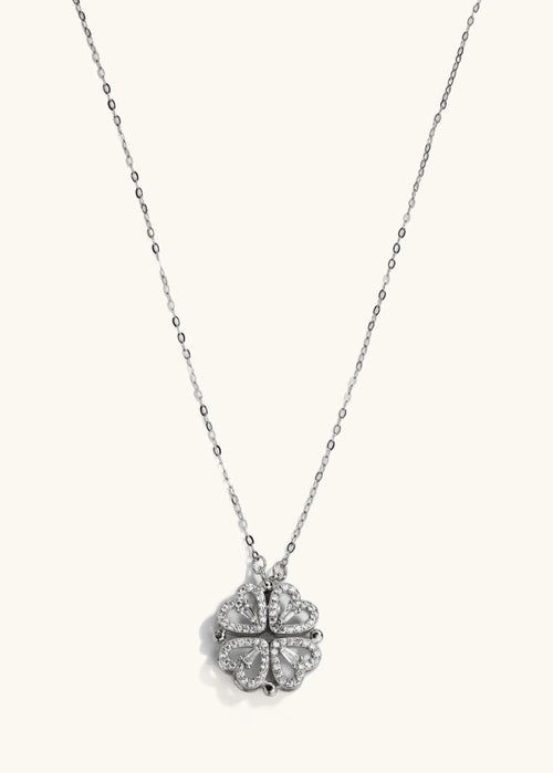 4 Hearts Magnetic Clover Necklace