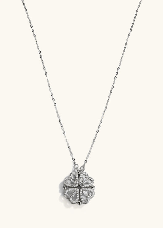 4 Hearts Magnetic Clover Necklace