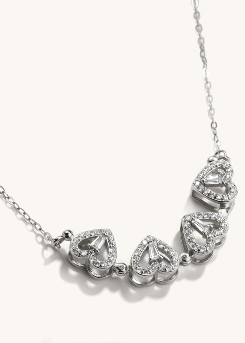 4 Hearts Magnetic Clover Necklace