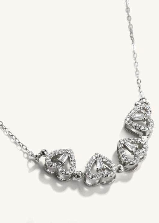 4 Hearts Magnetic Clover Necklace