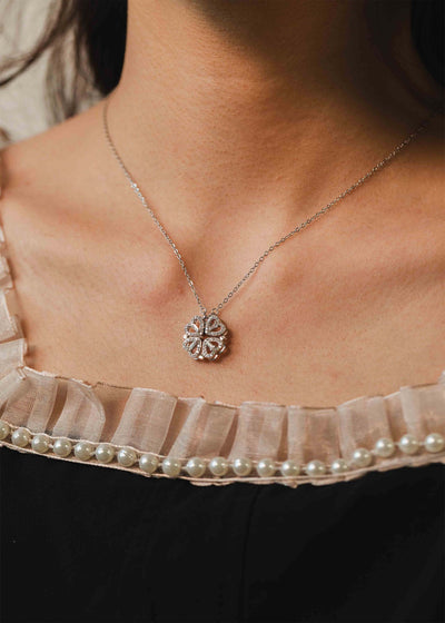 4 Hearts Magnetic Clover Necklace