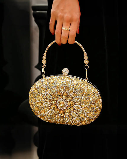 Infinity Gemstone Evening Clutch