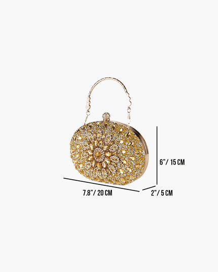 Infinity Gemstone Evening Clutch