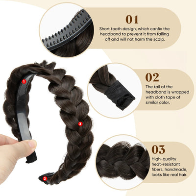 Comfort Grip Braided Headband