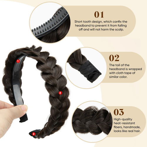 Comfort Grip Braided Headband
